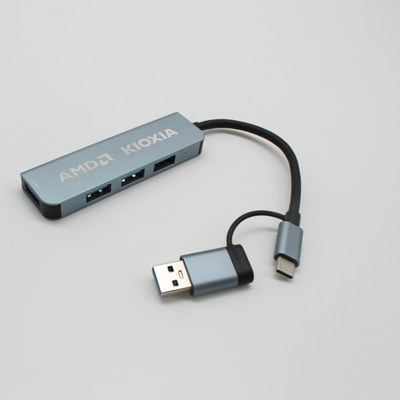 DÁTOVÝ A NAPÁJACÍ USB 3.0 HUB, USB-C + USB-A