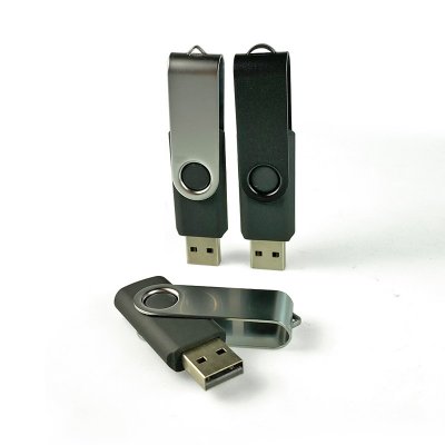 USB flash disk 2.0 TWISTER, 16 GB, čierna farba (UDM001)