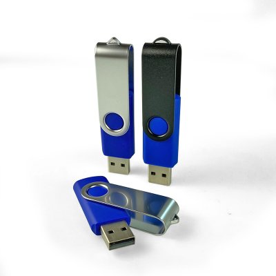 USB flash disk 2.0 TWISTER, 16 GB, modrá farba (UDM001)