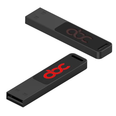 SLIM KOVOVÝ USB FLASH DISK S LED LOGOM