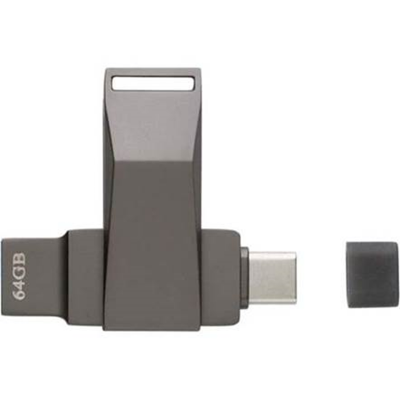 KOVOVÝ USB FLASH DISK S USB-A + USB-C KONEKTORMI